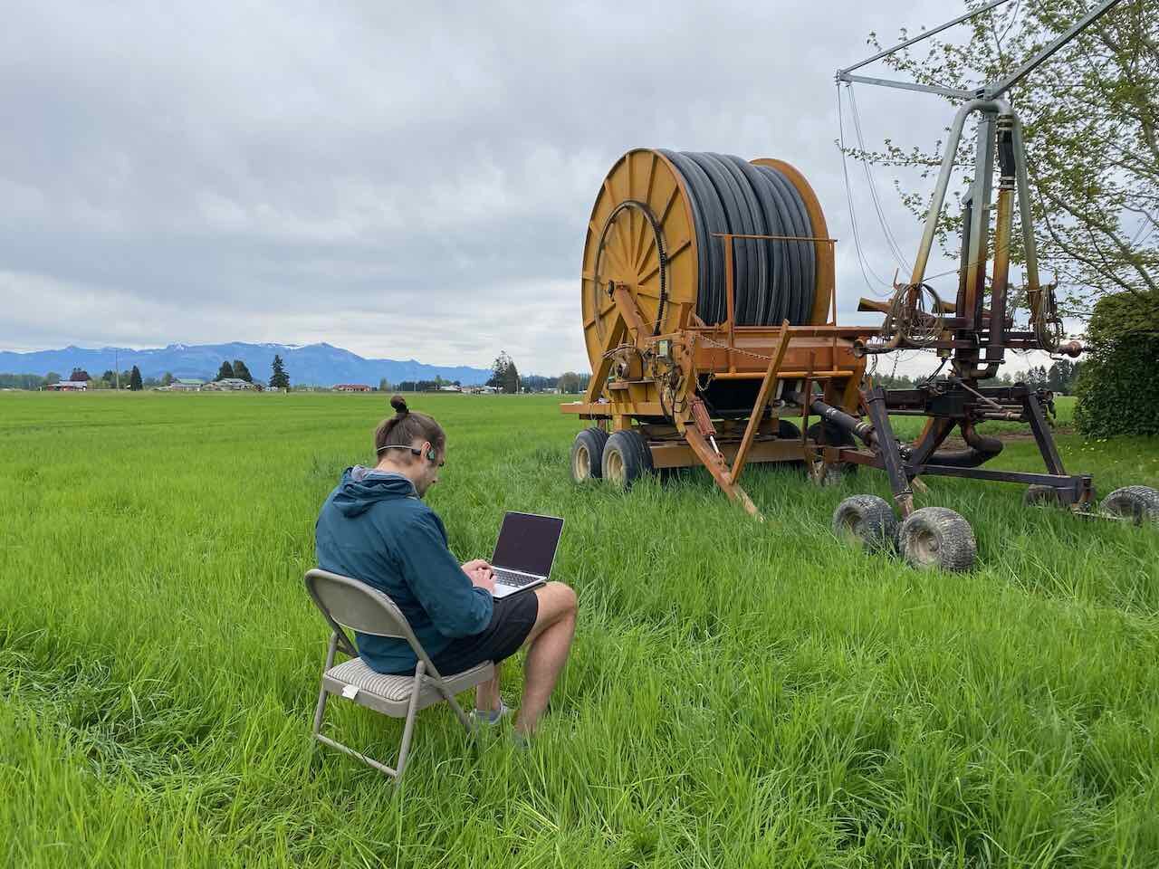 Computer work in the field