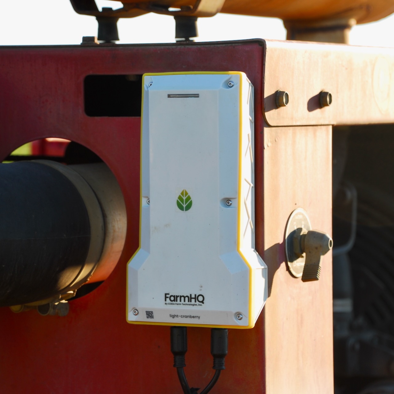 FarmHQ Device Installed on an Irrigation Pump
